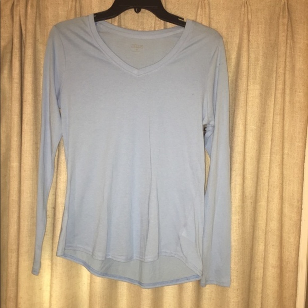 Zelos v-neck tee Long sleeve - light blue